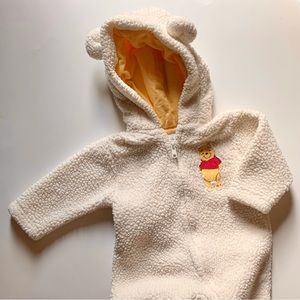 Disney Baby Winnie the Pooh Footies Onezie Zip Front